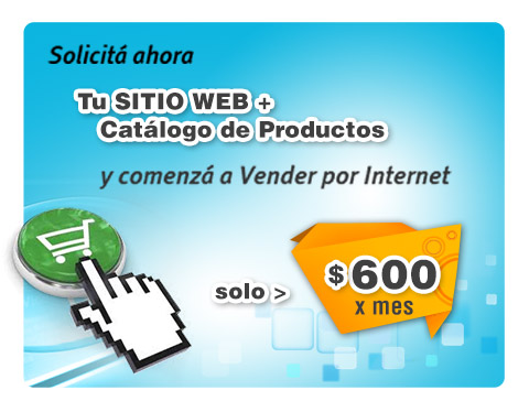 Tu sitio web con catálogo de productos, pagalo en cuotas